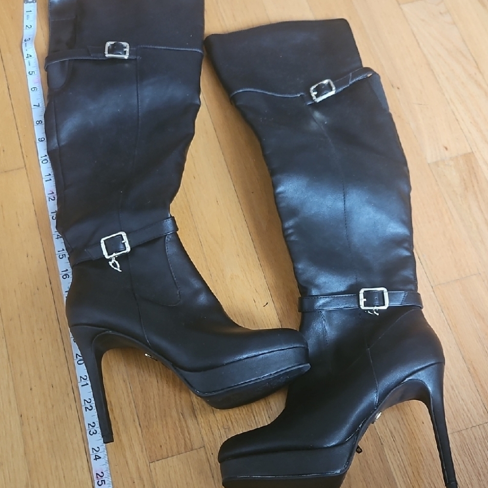 Thalia Sodi Black Heeled Boots Size 7.5 And 8 M Never Used